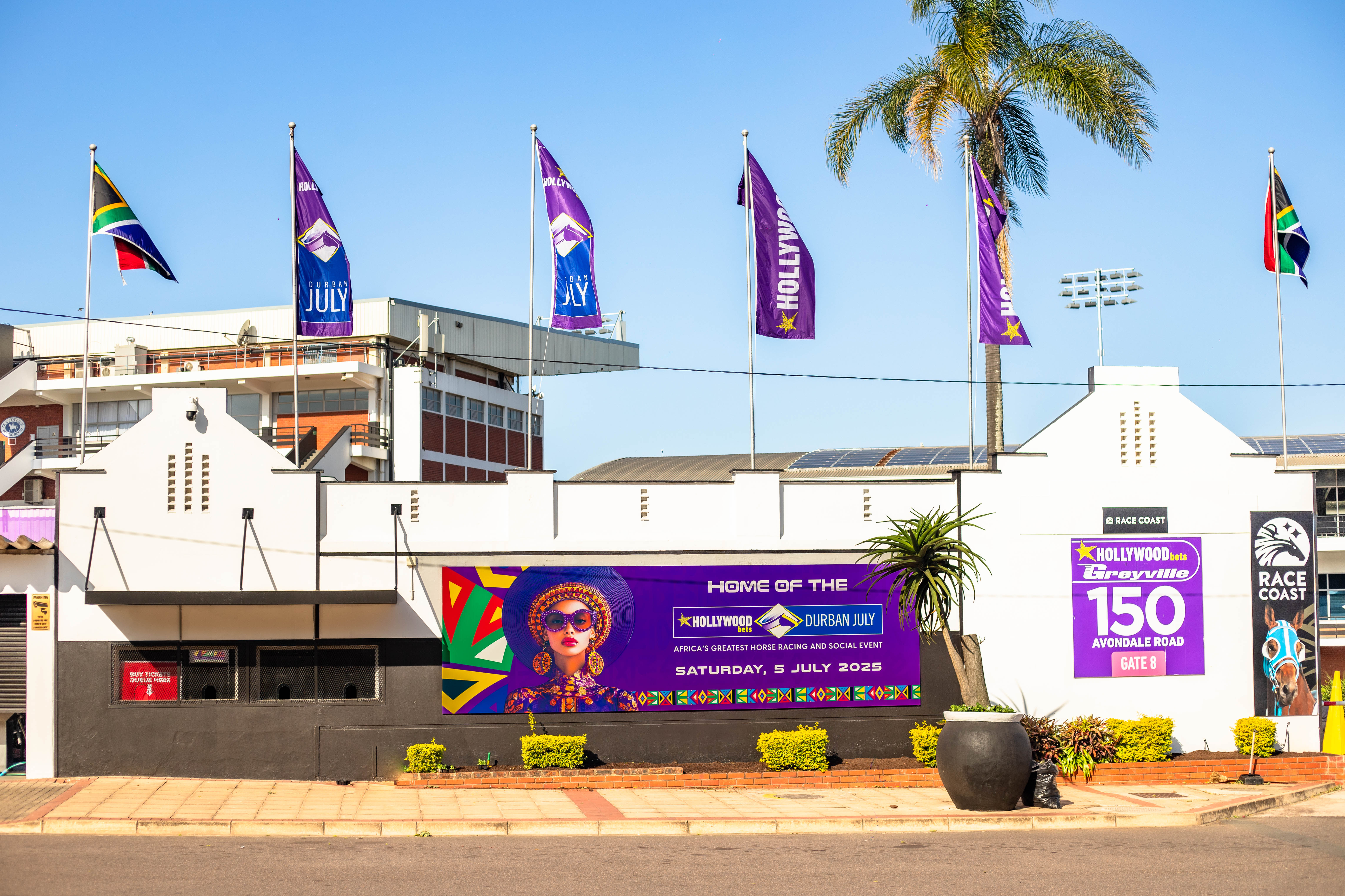 Hollywoodbets Durban July Greyville venue frontage