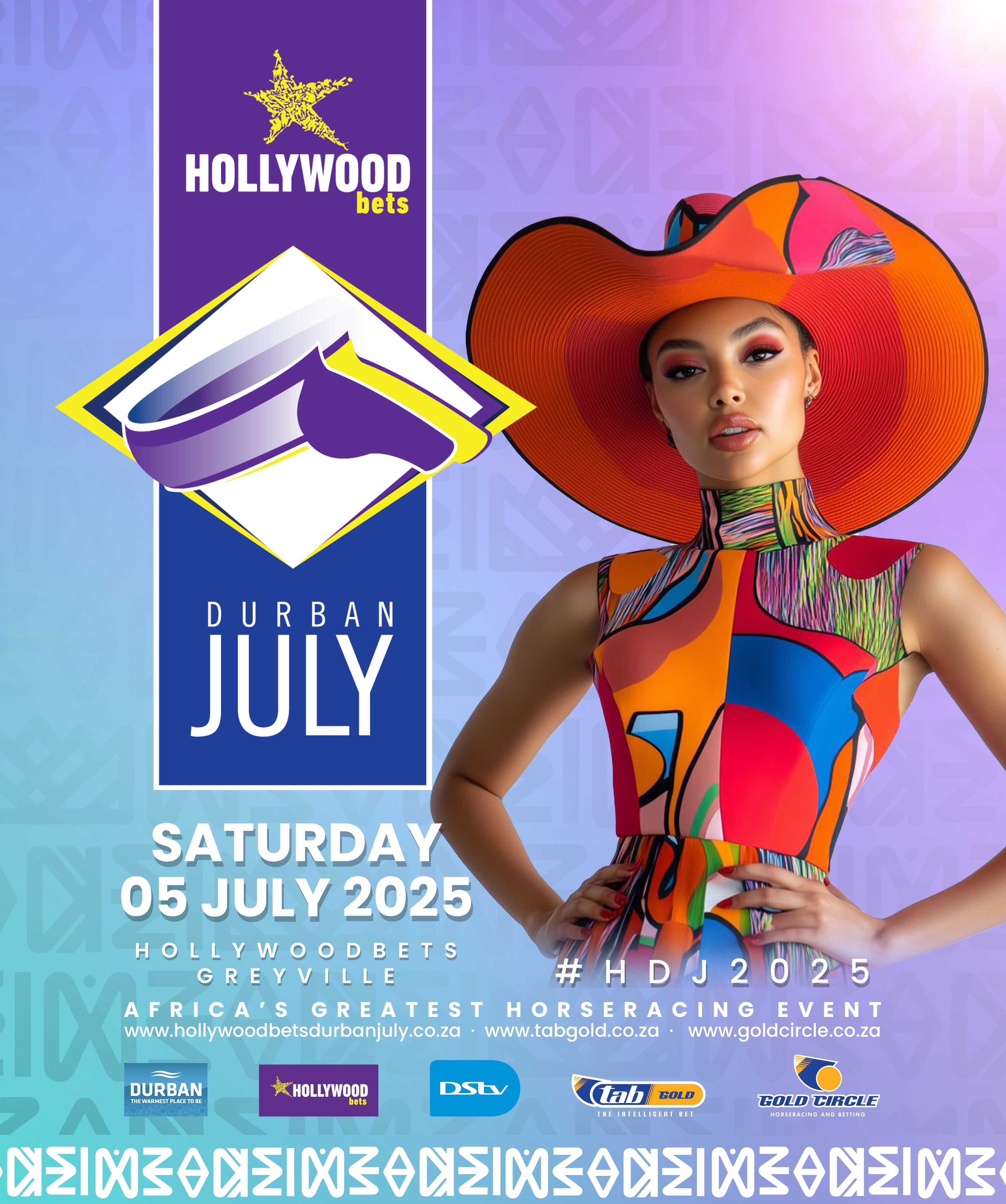 Hollywoodbets Durban July promotional poster