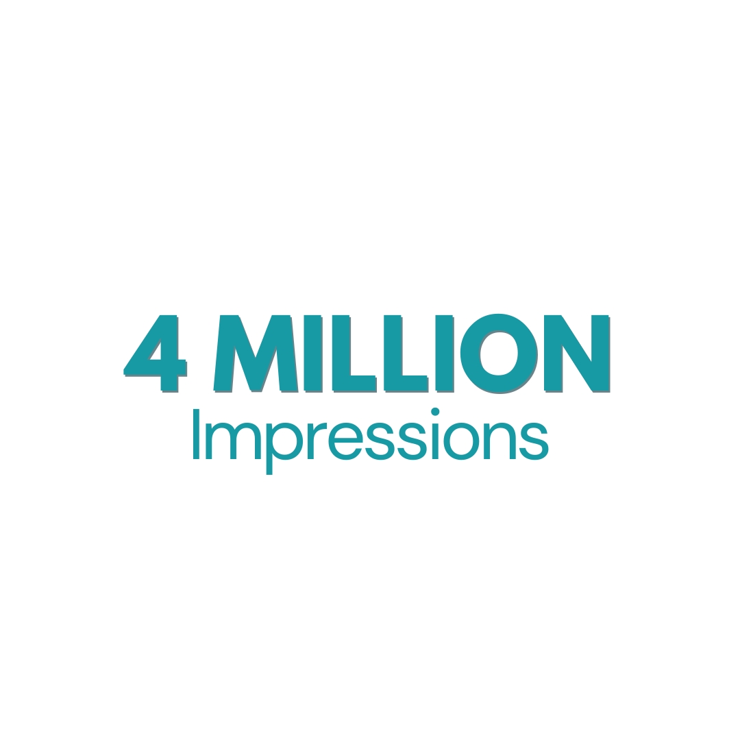 Lumkani performance card showing 4 million impressions